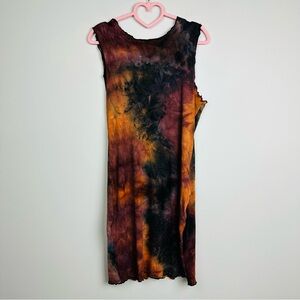 SHEIN Multicolor Tie-Dye Mini Dress Size XL